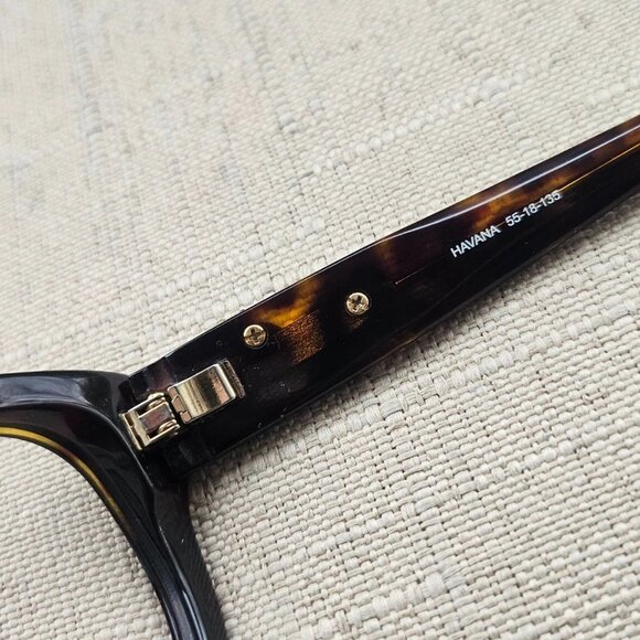 Kirkland Signature Havana Women Eyeglasses Frame Dark Brown Glasses Eye Wear - Picture 11 of 12
